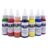 Dynamic Tattoo Ink Primary Set 1 oz Bottles - 7 Colors