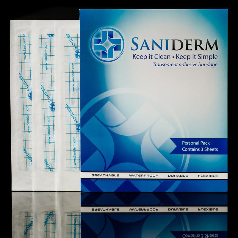 Saniderm Tattoo Aftercare  Personal Flat Pack  - 6" x 8 "