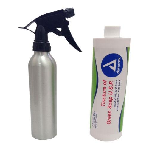 Tattoo Supplies Pure Green Soap 16oz and Spray Diffuser Bottle Set