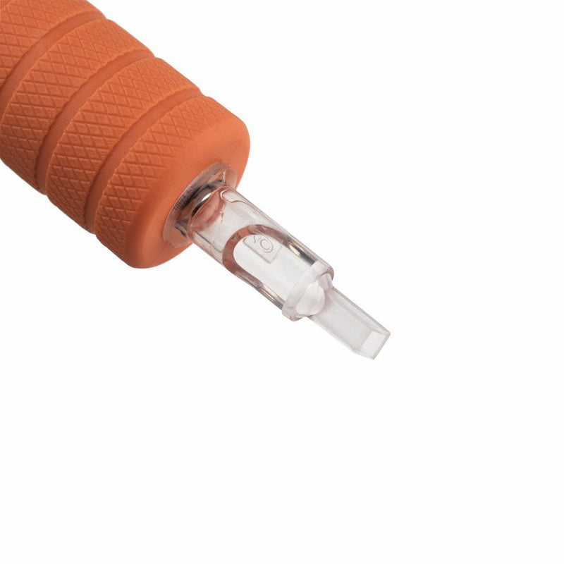 INFINITY - Premium Disposable & Sterilized Tattoo Tubes Orange 1" Grip 25mm Box of 20 Pcs
