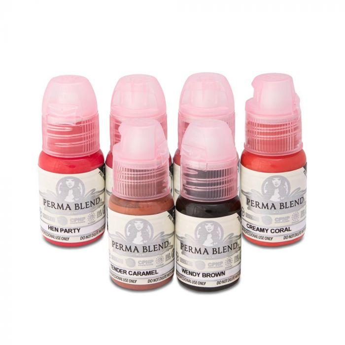 Perma Blend Pigments -Inga Babitskaya For Lips Set 6 1/2oz Bottles